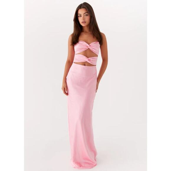 Peppermayo red tianna strpess maxi dress - size 8 - Picture 2 of 6